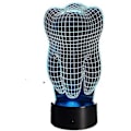 Miniatyrbillede 4 af 5: Tandform 3D Illusion LED Bordlampe Natlampe Nyhedsdesign Farverig Bord Touch Lampe Gave Til Tandlæge