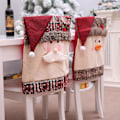 Miniatyrbild 4 av 5: Julstolsöverdrag, 2-pack Tomte Stolsöverdrag Julstolsöverdrag Julstolsöverdrag för Juldekoration Middag