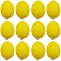 Artificial Lemons, 3.7\" x 2.5\" Large Size Lifelike Artificial Lemon Plastic Fake Yellow Lemon