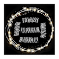 Miniatyrbillede 1 af 3: Wabjtam 100 Led 9,75 meter Fe Lyskæde, USB-drevet med Fjernbetjening, 8 Tilstande Lys til Soveværelse Bryllupsfest Jul Træ