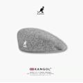 Miniatyrbild 2 av 2: Kangol 504 Flat Cap Herrar Kvinnor Casual Basker Hatt Vinter Newsboy Caps För Herrar Kvinnor gråvit S（54-56cm）