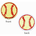 Miniatyrbillede 4 af 5: 12 STK Baseball Patch Guldkant Baseball Applikation Baseball Stryge-på-patches til DIY Tøjreparation