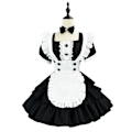 Pikkukuva 2 / 5: Tårta-hame Piika-asu Cosplay-esitysasuste Ranskalainen piika Lolita Esiliina Tyttöjen roolileikki XXL