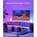 Miniatyrbillede 3 af 5: Wabjtam Smart Lampe, LED Sengelamper med Touch, RGB Farveskift Dæmpbar & Varmt Hvidt Natlys til Soveværelse, USB Drevet