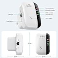 Miniatyrbild 2 av 9: WiFi-förstärkare 2024 - Nyaste modellen - WiFi-förstärkare - WiFi-repeater - Täckning upp till 3000 kvm - Anslut 45 enheter - Internetförstärkare - Vit