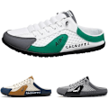 Miniatyrbild 1 av 7: Herr Slip-on Sneakers med rygglös design, Slip-on Sneakers med rygglös design, Andningsbara Mesh Tofflor Komfort Casual Mule Sneakers Green 43.0