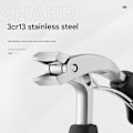 Miniatyrbillede 5 af 5: Sherum Clipmaster Pro, Ergonomisk Vinklet Negleklipper til Seniorer - WELLNGS Helt Sort Three piece set