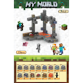 Miniatyrbild 1 av 3: Minecraft Byggstenar Set Magnetiska Byggstenar Leksak Magnetiskt Brädspel T033-Mine Exploration-128 pcs