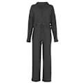 Miniatyrbillede 1 af 5: Kvinder Ribstrikket 2-delt Pyjamas Snøre Hættetrøje Top Bredbenede Bukser Loungewear