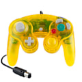 Pikkukuva 2 / 6: Gamecube-peliohjain, 2 kpl klassisia peliohjaimia värinätoiminnolla ja joystickillä Transparent Yellow
