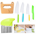 Miniatyrbillede 1 af 8: Børnebagekøkkenknive Køkkensæt Køkkenredskaber til børn Multifarvet 6pcs set