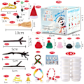 Miniatyrbillede 6 af 9: 12 stk. Ler Snemand DIY Sæt Snemand Kits Snemand Håndværk til Børn, Modeleringsler Snemand DIY Kits, Julehåndværk Julegaver
