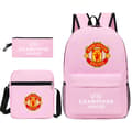 2026 New World Cup Theme Student Backpack for Men, Lightweight and Large Capacity Pink 2 Pink 2 3PC