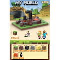 Miniatyrbild 1 av 3: Minecraft Byggstenar Set Magnetiska Byggstenar Leksak Magnetiskt Brädspel T056-End Obsidian Pillar-192 pcs