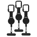 Anti-theft Retractable Phone Holder with Keychain - Extendable Phone Leash and Key Holder for Convenient Access 3pcs