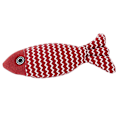 Miniatyrbild 1 av 2: Fiskformad Kattleksak Simuleringsleksak för Att Lindra Känsla av Uttråkan Interaktiv Husdjursleksak med Kattmynta Fisk Tuggleksak för Kattunge Röd