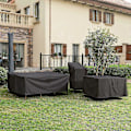 Miniatyrbillede 3 af 5: Rektangulært havebordsovertræk, vandtæt havemøbelovertræk 90x90x90cm, 210D Anti-UV beskyttelsesovertræk, stueovertræk, udendørs bord, vandtæt