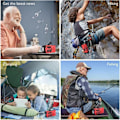 Pikkukuva 7 / 10: Tieliikenne-radio aurinkokennoilla, LED-taskulampulla ja 2000 mA:n virtapankilla SOS blue