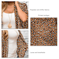 Miniatyrbillede 3 af 5: Sommer Chiffon Cardigan Dame Polyester Åndbar Moderigtig Elegant Løs Printet Jakke til Fest