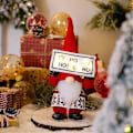 Miniatyrbillede 3 af 3: Juleplys Ansigtsløs Dukke Lysende Nisse Gonk Udstoppede Dukke Dværg Julepynt Dekoration A