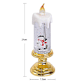 Miniatyrbild 4 av 4: Jultomte Ljusstake, Batteridriven LED-Ljusstake, Vattentät, Flimmerande Juldekorationer Present - jjS Red - Xmas Tree
