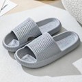 Miniatyrbild 1 av 6: Dam Herr Sommartofflor Sandaler Bekväma Mjuka Tofflor Halkfria Pool Strand Dusch Inomhus Utomhus Hemmaskor Gray 40-41