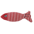 Miniatyrbild 2 av 2: Fiskformad Kattleksak Simuleringsleksak för Att Lindra Känsla av Uttråkan Interaktiv Husdjursleksak med Kattmynta Fisk Tuggleksak för Kattunge Röd