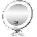 Makeup Mirror, 10x Magnification, Illuminated Vanity Daylight White LED
