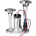 Miniatyrbillede 1 af 6: Bil Airhorn, 600db Lydstyrke, Dobbelt Tragt, Universel Montering, 12V