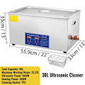 Miniatyrbillede 2 af 6: 40KHz Ultralydsrenser - Digitalt Kontrolpanel, SUS304 Materiale, Lave Priser 30L