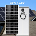 Miniatyrbillede 2 af 2: Solpanel, 18V Monokrystallinsk Silicium, Vandtæt B