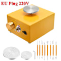 Miniatyrbillede 2 af 2: Keramik Drejeskive, Elektrisk Mini Keramikmaskine, DIY Ler Værktøj, EU STIK EU Plug EU PLUG