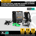 Miniatyrbillede 2 af 2: DEKO LL5-serien Laser Level, 360° selvjustering, høj synlighed grøn/rød stråle,LL58G-SET1 LL58G-SET1 LL58G-SET1