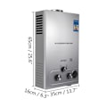 Miniatyrbild 2 av 2: LPG Vattenberedare, Portabel Tanklös Design, Flera Säkerhetsskydd, 8-18L/min Utmatning,16 liter 16L 16L