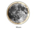Miniatyrbillede 2 af 2: Måne Væglampe, LED Natlys, Soveværelsesdekoration, Moon, RC Dæmpbar, 60CM Moon