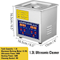 Miniatyrbillede 2 af 6: 40KHz Ultralydsrenser - Digitalt Kontrolpanel, SUS304 Materiale, Lave Priser 1.3L