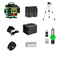 Miniatyrbild 1 av 2: 16-linjers laseravståndsmätare, hög precision, komplett kit med tillbehör,4D Batteri X2 SET 11 4D Battery X2 SET 11 4D Battery X2 SET 11