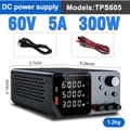 Pikkukuva 2 / 2: Laboratoriovoimala, säädettävä jännite, USB-A/TYPE-C-ohjaus, TPS605 60V 5A, 220V EU Plug-c