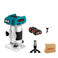 Miniatyrbillede 1 af 2: 1600W Børsteløs Træfræser, 5 Hastigheder, Høj Kapacitets Batteri,2 Batteri EU Stik 2 Battery EU Plug 2 Battery EU Plug