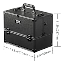 Miniatyrbillede 2 af 2: Makeup Train Case, Aluminiumkonstruktion, Rulle Design, Type D Type D Type D
