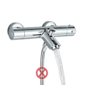 Miniatyrbillede 1 af 2: Termostatisk bruseblander, krom finish, vægmonteret, Chrome Ventil A Chrome Valve A Chrome Valve A