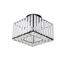Miniatyrbillede 1 af 2: Moderne Krystal Loftlampe, Rustfrit Stål, Overflademonteret, E27 LED,Model C-Black, Ingen pærer Model C-Black