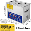 Miniatyrbillede 5 af 11: 40KHz Ultralydsrenser - Digitalt Kontrolpanel, SUS304 Materiale, Lave Priser 15L