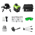 Miniatyrbillede 1 af 2: 3D5 Laser Niveau, 12 Linjer, Selvnivellerende med 360-graders Rotation,Niveau Laser Linje Level Laser Line Level Laser Line