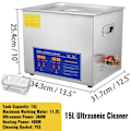 Miniatyrbillede 8 af 11: 40KHz Ultralydsrenser - Digitalt Kontrolpanel, SUS304 Materiale, Lave Priser 15L
