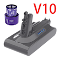 Miniatyrbillede 2 af 2: Støvsuger Batteri, Genopladeligt, Kompatibelt med Dyson V6-V10, V10 6000mAh filter V10 6000mAh filter V10 6000mAh filter