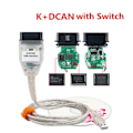 Pikkukuva 2 / 2: BMW K DCAN -kytkin, OBDII-diagnostiikkakaapeli, USB-liitäntä, Kytkimellä With Switch With Switch