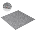 Pikkukuva 1 / 2: Itsekiinnittyvät matto laatat, 24x24 tuumaa, helppo asennus, 0,19 tuuman paksuus,24x24 tuumaa vaaleanharmaa 24x24in Light Gray 24x24in Light Gray