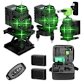 Miniatyrbillede 2 af 2: 16-linjers selvudjævnende laser niveau, 3° automatisk kalibrering, 10m arbejdsafstand,Sort EU BLACK EU Black EU