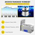 Miniatyrbillede 4 af 6: 40KHz Ultralydsrenser - Digitalt Kontrolpanel, SUS304 Materiale, Lave Priser 6L